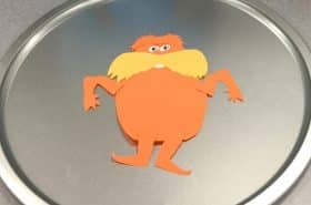 Lorax-themed kids craft