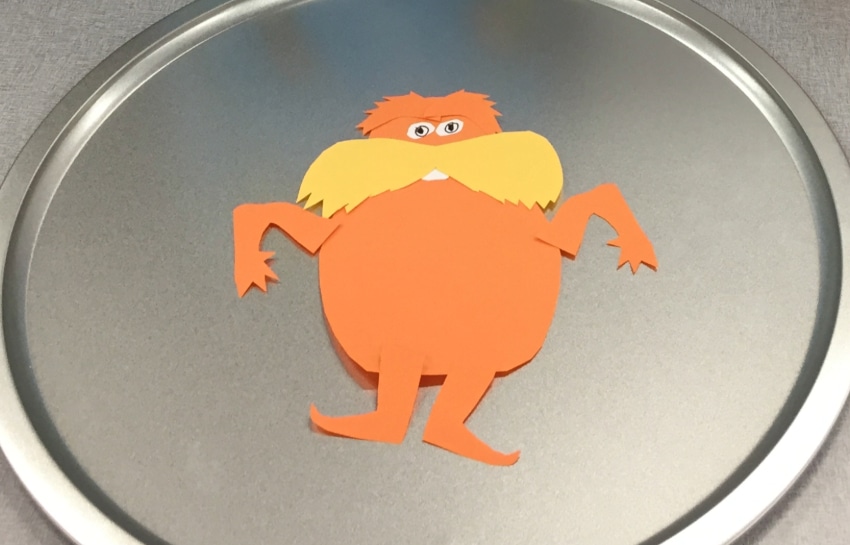 Lorax-themed kids craft