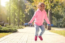 Young Girl Jumping Rope