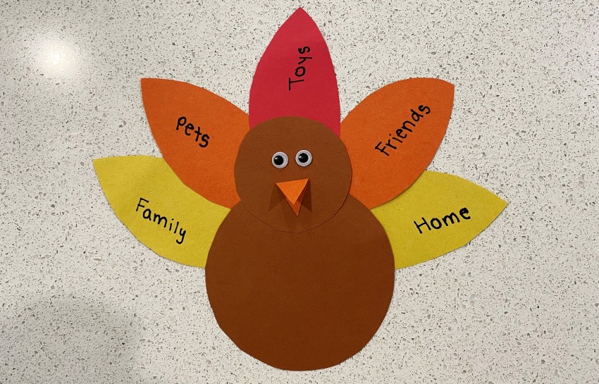 Thankful turkey craft